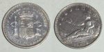 3755 1 PESETA 1870/ 18-73