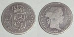 3346 20 CENTAVOS DE PESO 1866 ISABEL II