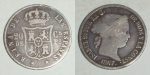 3348 20 CENTAVOS DE PESO 1867 ISABEL II