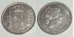 3354 50 CENTAVOS DE PESO 1868 ISABEL II